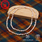An elegant 47.2inch long pink and white 7-8mm freshwater pearl long necklace  pearl sweater chain with gift box, perfect for everyday, birthday parties and anniversaries, great gifts for Valentine's Day [XL-2412pink-02]