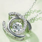 925 sterling silver fashion jewelry 0.5ct moissanite diamond pendant womens necklace - Providence silver gold jewelry usa