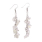 Handcrafted genuine stone dangle light weight grape style dangle earrings