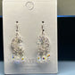 Sterling Silver Filigree Crescent Moon Earring made with Swarovski Crystal Beads