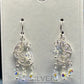 Sterling Silver Filigree Crescent Moon Earring made with Swarovski Crystal Beads