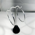 50 mm sterling silver Hoop earring