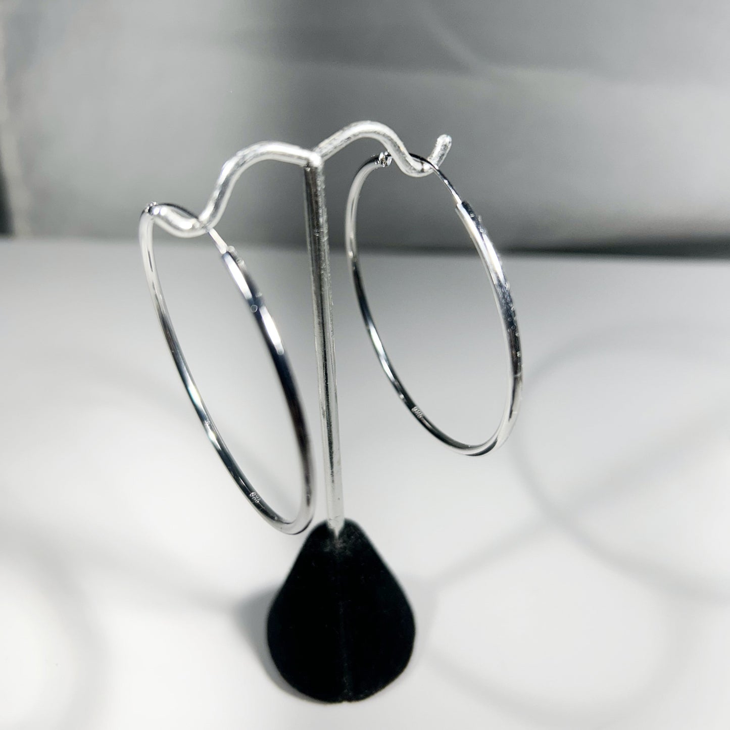 50 mm sterling silver Hoop earring