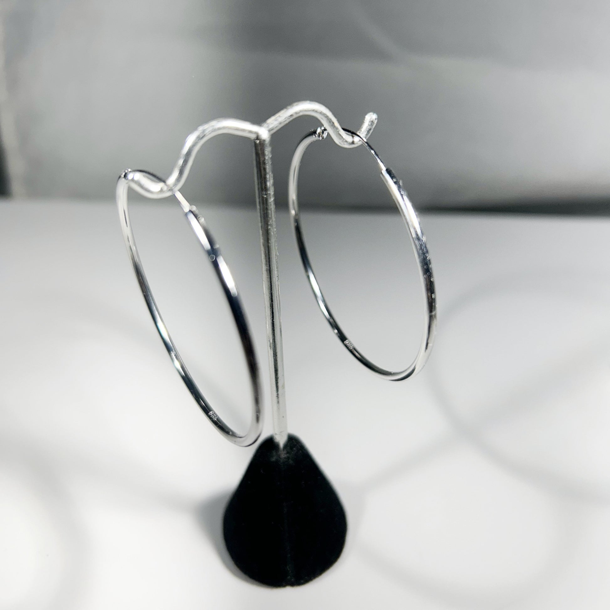 50 mm sterling silver Hoop earring