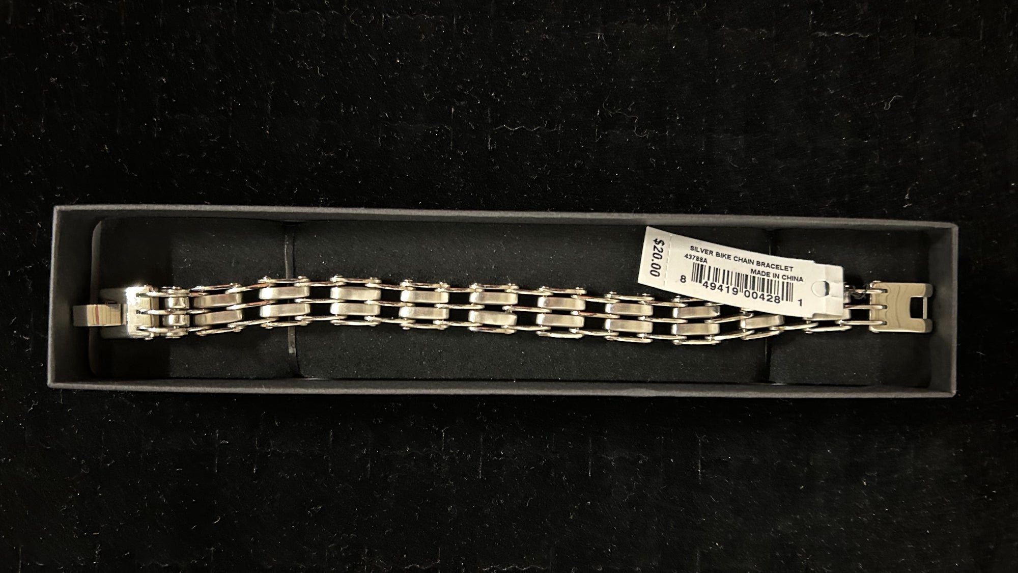 Elegant Stainless Steel Double-Row Link Bracelet by GUESS