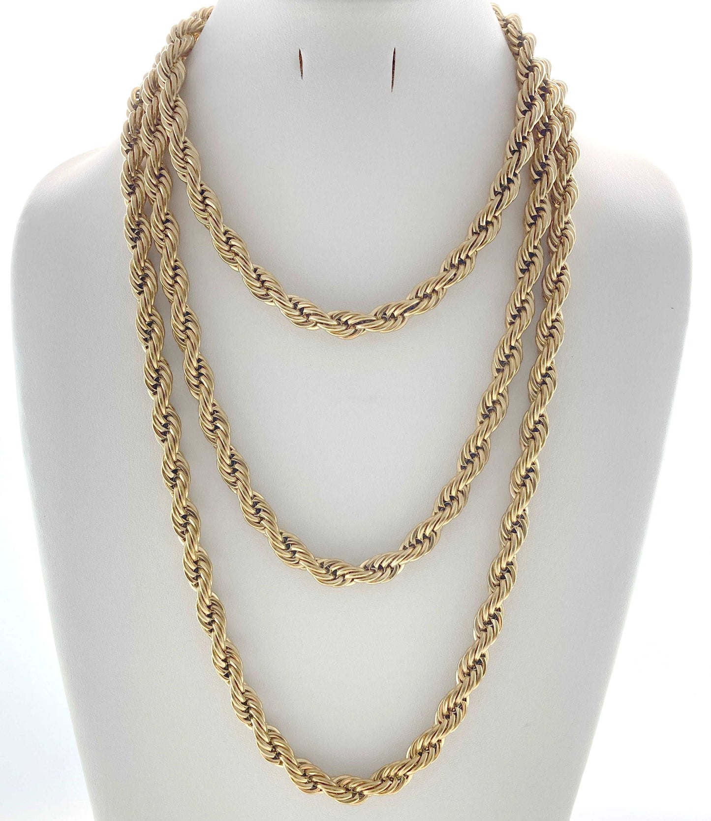 Stainless Steel wide width Neck Chain Unisex in Gold and Silver Finishes - Providence silver gold jewelry usa