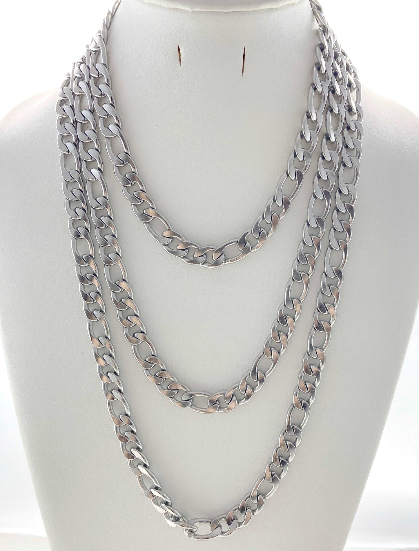 Stainless Steel wide width Neck Chain Unisex in Gold and Silver Finishes - Providence silver gold jewelry usa