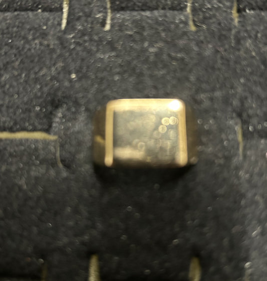 Wholesale Women's Fashion Rings - Gold Square Signet
