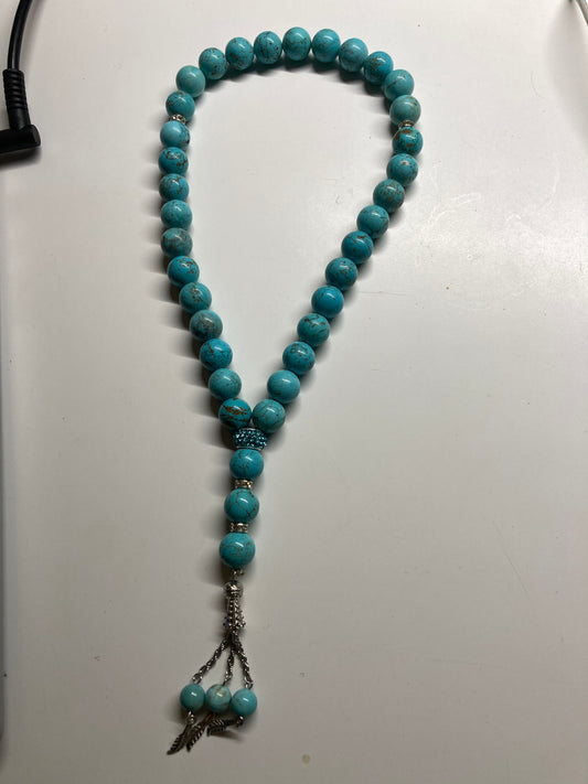 Prayer beads in turquoise Large beads (DS)