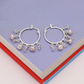 Elegant looped fringe freshwater Pearl earrings Natural White pendant Pearl design Bohemian chic earrings for everyday wear/parties, unique Valentine's Day gifts[EH-2501Pink-01]