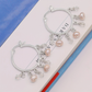 Elegant looped fringe freshwater Pearl earrings Natural White pendant Pearl design Bohemian chic earrings for everyday wear/parties, unique Valentine's Day gifts[EH-2501Pink-01]