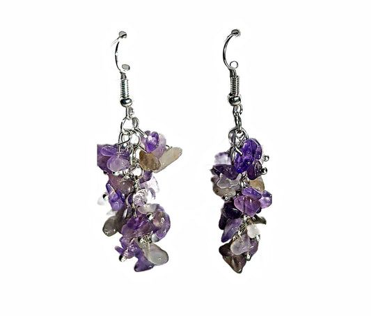 Genuine Amethyst Earring