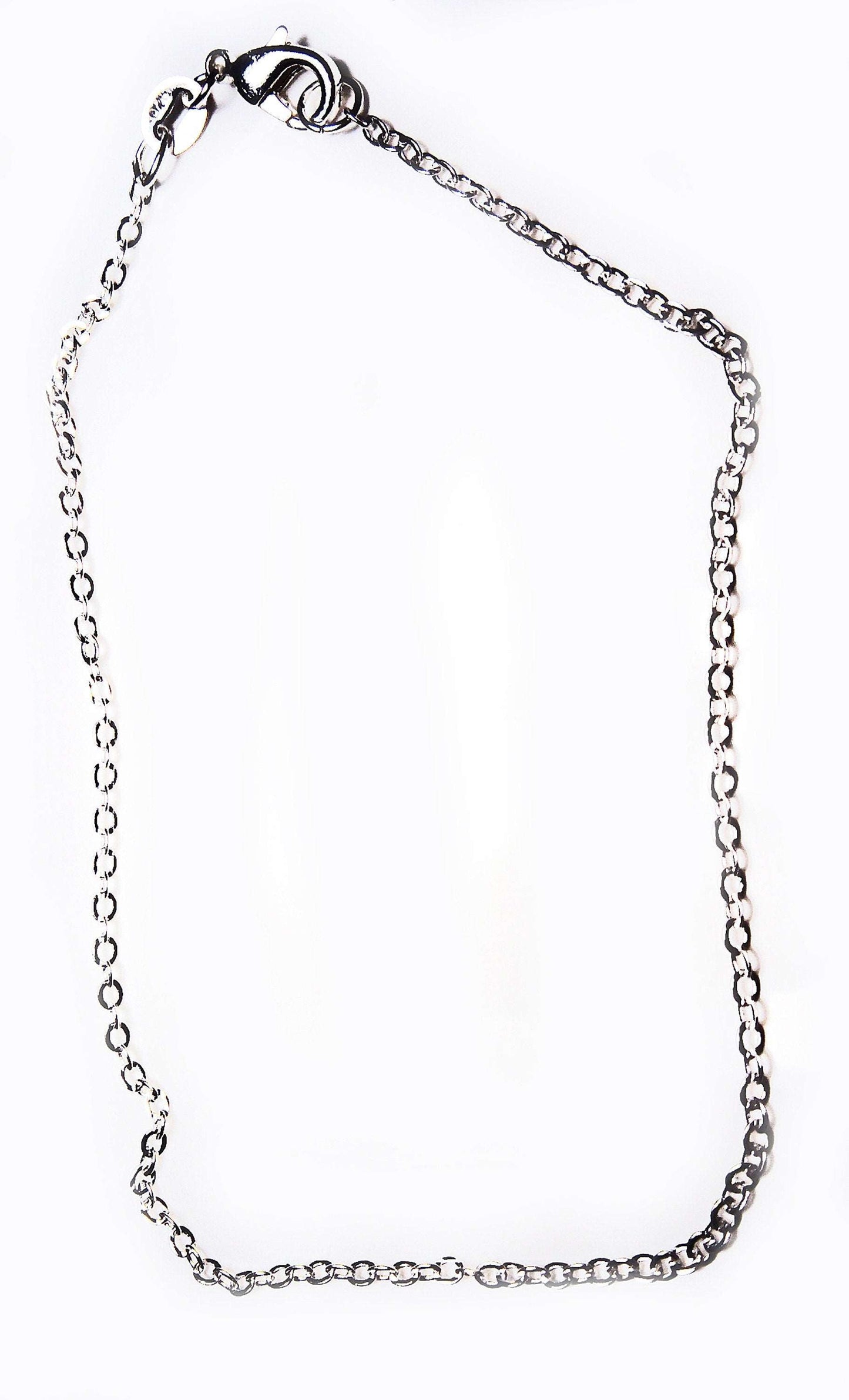 Sterling silver anklet in rolo chain and customizable - Providence silver gold jewelry usa