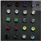 Birthstone genuine stones set in .925 silver stud earring - Providence silver gold jewelry usa