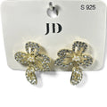 New Earring 0038-S925 stud dangle clover earring