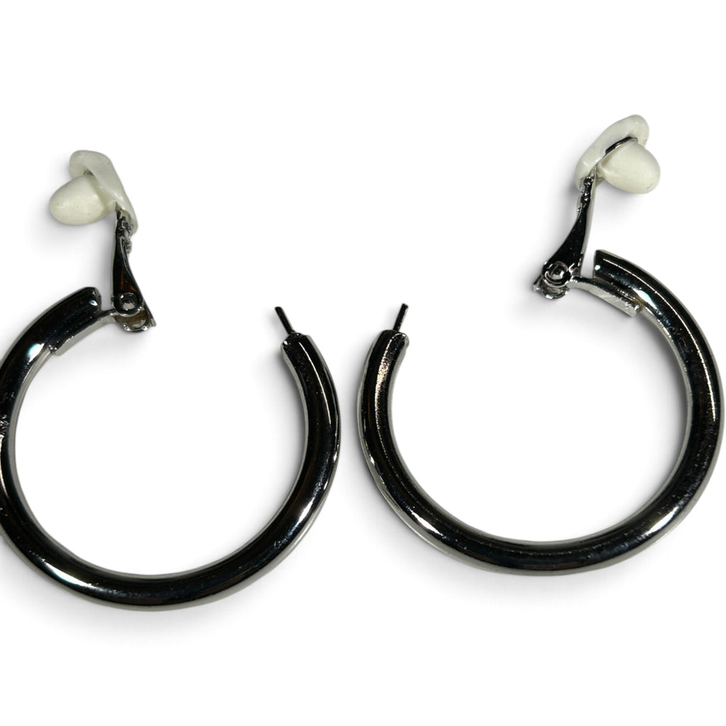 Classic Polished Hoop Clip-On Earrings