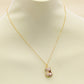 A luxury peanut Freshwater Pearl pendant necklace unique design good things happen pendant necklace, with exquisite gift box, suitable for everyday, weddings, festivals and parties to wear everything freshwater pearl pendant necklace[XL-2502Golden-04]