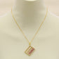 Elegant fresh water pearl pendant necklace, with gold abacus fresh water pearl pendant Romantic fashion fresh water pearl pendant necklace, with gift box, suitable for birthday, Christmas, anniversary gifts【XL-2502Golden-05】