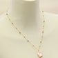 1 stylish and exquisite geometric Baroque freshwater pearl pendant necklace, women's freshwater pearl pendant necklace, Valentine's Day gift for girlfriends, banquet and wedding accessories【XL-2502Golden-02】