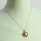 Creative Spin pink Zircon Fresh water Pearl pendant necklace Seasonal run fresh water pearl pendant necklace, with gift box, personality everything simple fresh water pearl pendant necklace, suitable for everyday, wedding and party