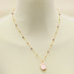 1 stylish and exquisite geometric Baroque freshwater pearl pendant necklace, women's freshwater pearl pendant necklace, Valentine's Day gift for girlfriends, banquet and wedding accessories【XL-2502Golden-02】