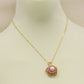 Creative Spin pink Zircon Fresh water Pearl pendant necklace Seasonal run fresh water pearl pendant necklace, with gift box, personality everything simple fresh water pearl pendant necklace, suitable for everyday, wedding and party
