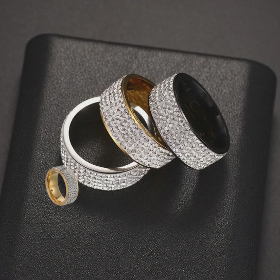 diamond stainless steel band ring movie