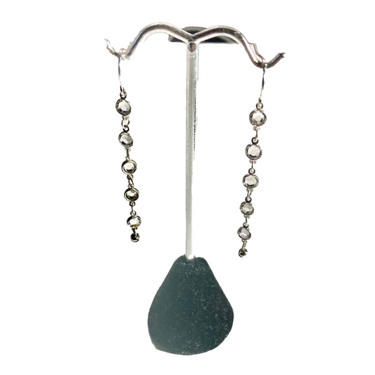 swarvoski crystal stone dangle earring