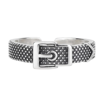 925 Silver vintage Buckle style ring