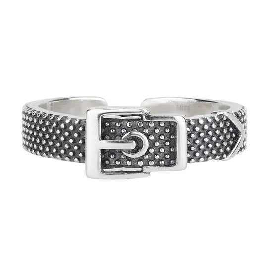 925 Silver vintage Buckle style ring