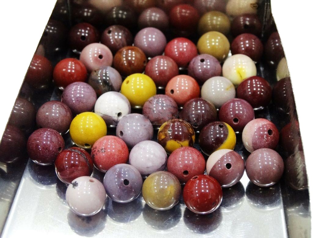Mookaite gemstone bead 20/pkg