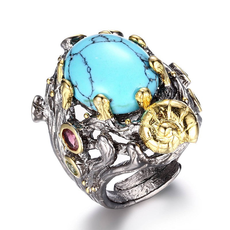 Stunning 925 turquoise handmade ring