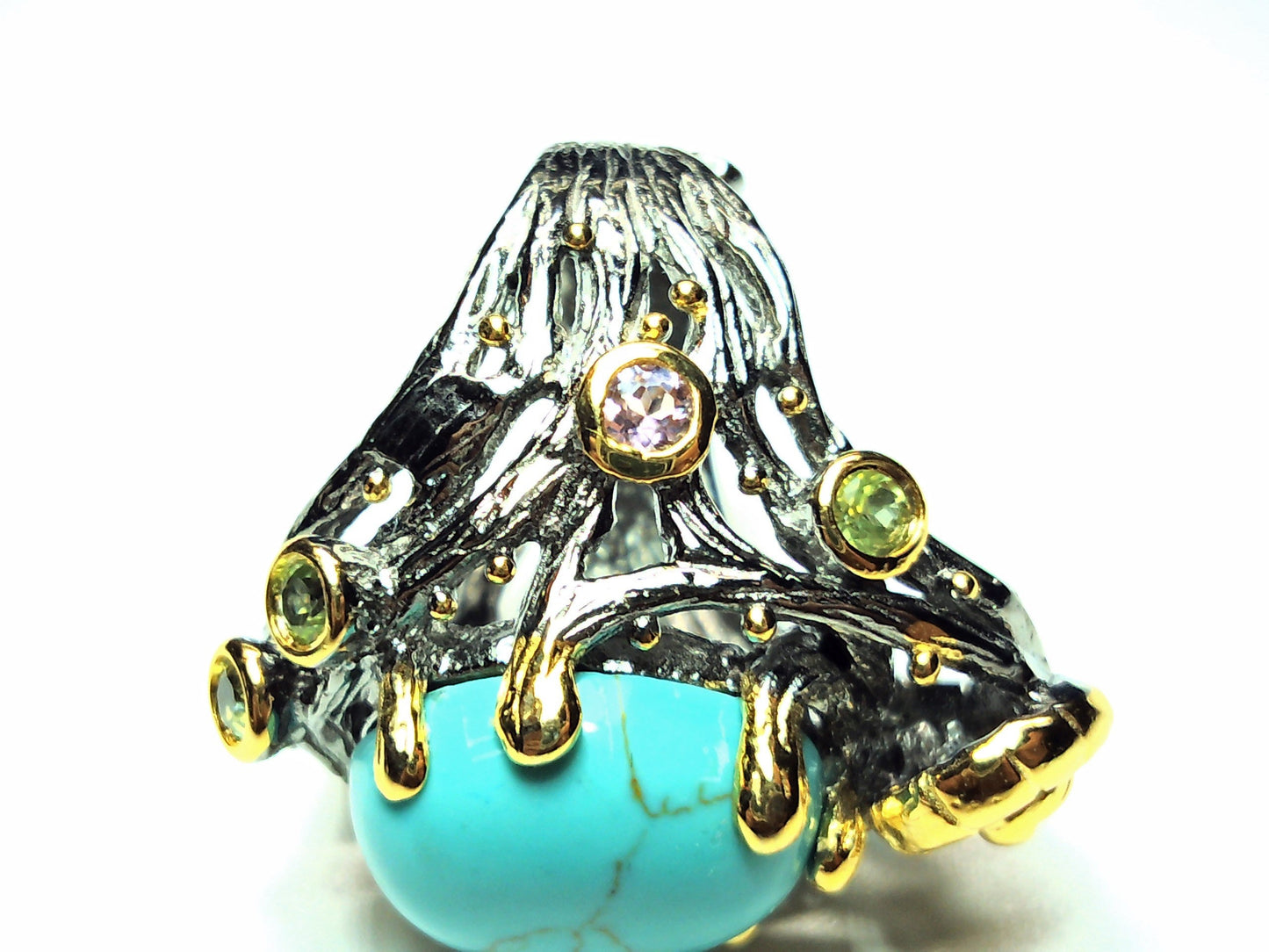Stunning 925 turquoise handmade ring