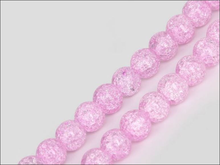 Crackled Glass Beads 20/PKG. Multi Colors