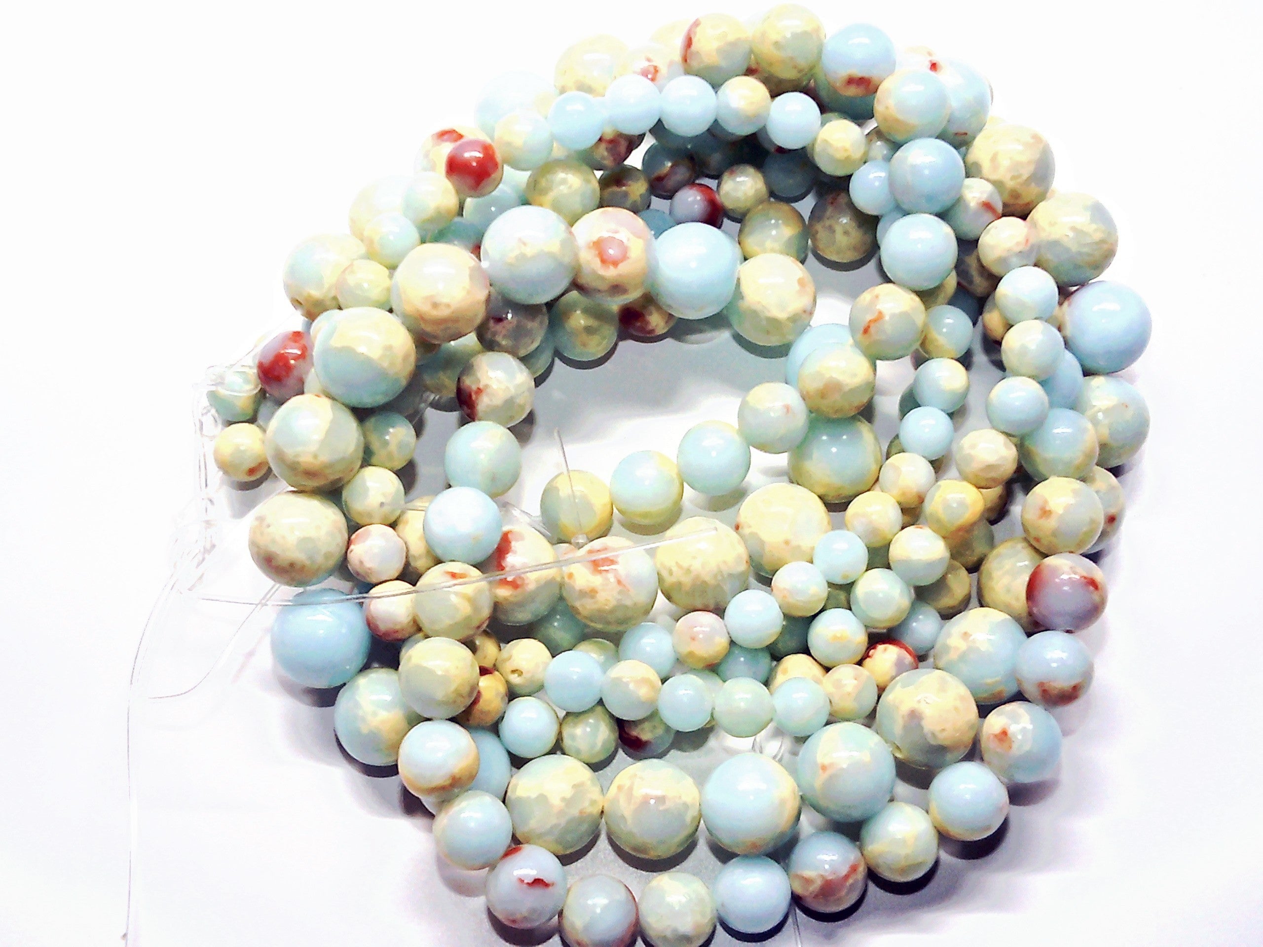 Light Blue sea sediment beads