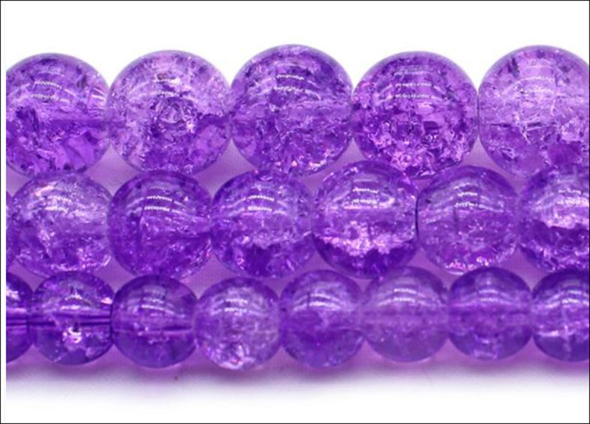 triple strand drop earring with glass beads