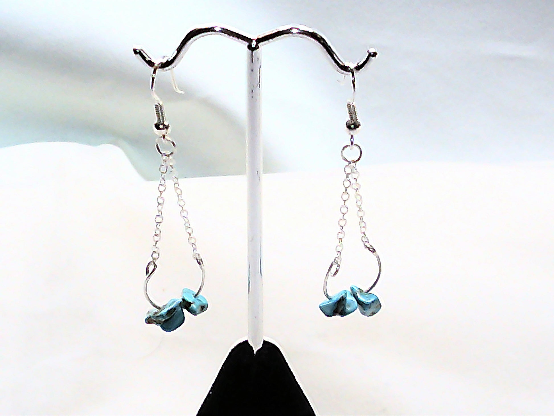 HandCrafted .925 and Turquoise Earring