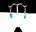 Turquoise Chip earring in .925 sterling silver