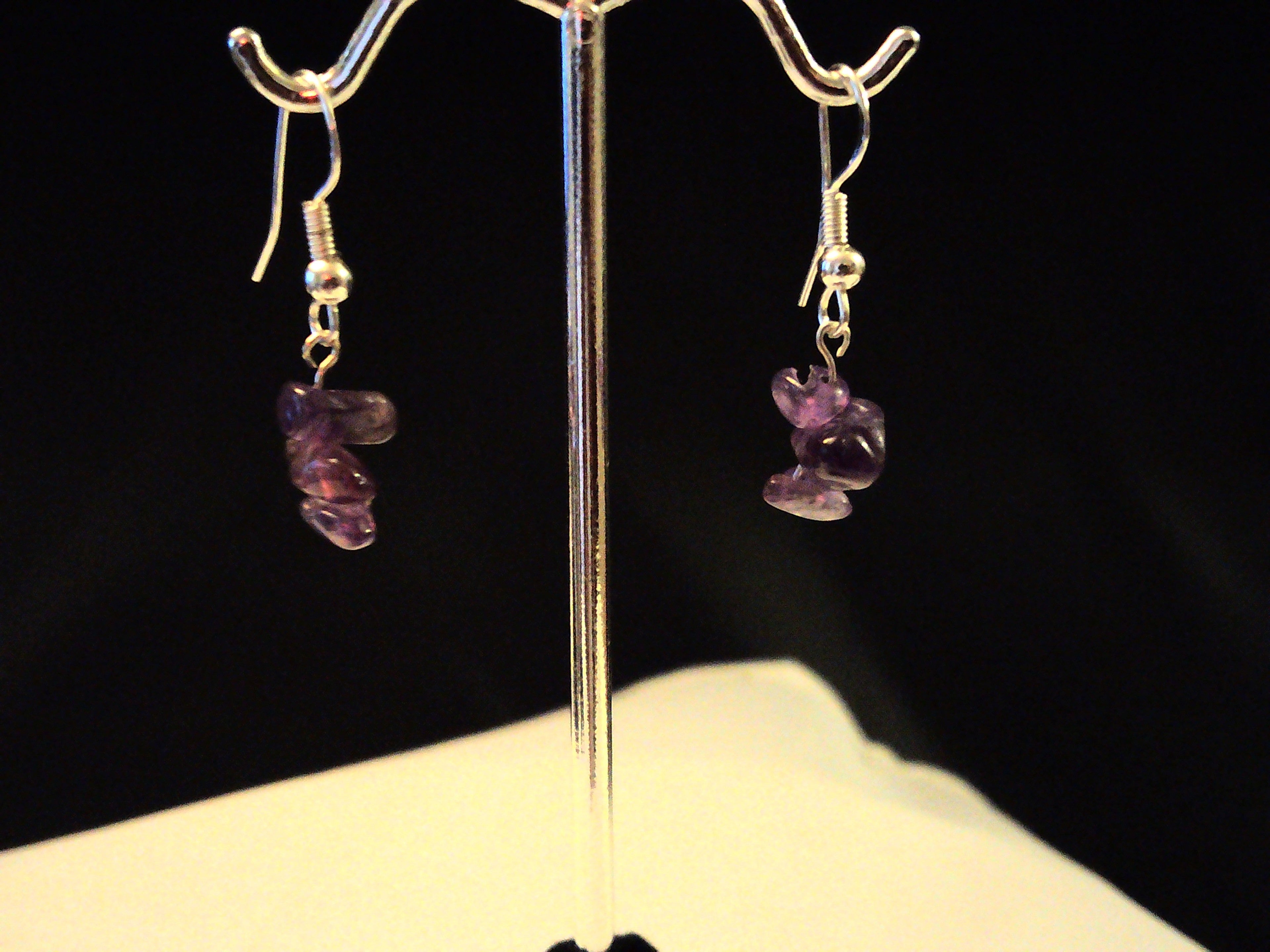 Turquoise Chip earring in .925 sterling silver