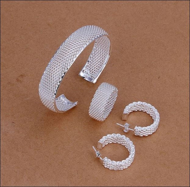 Hot Christmas 3 pcs set 925 silver
