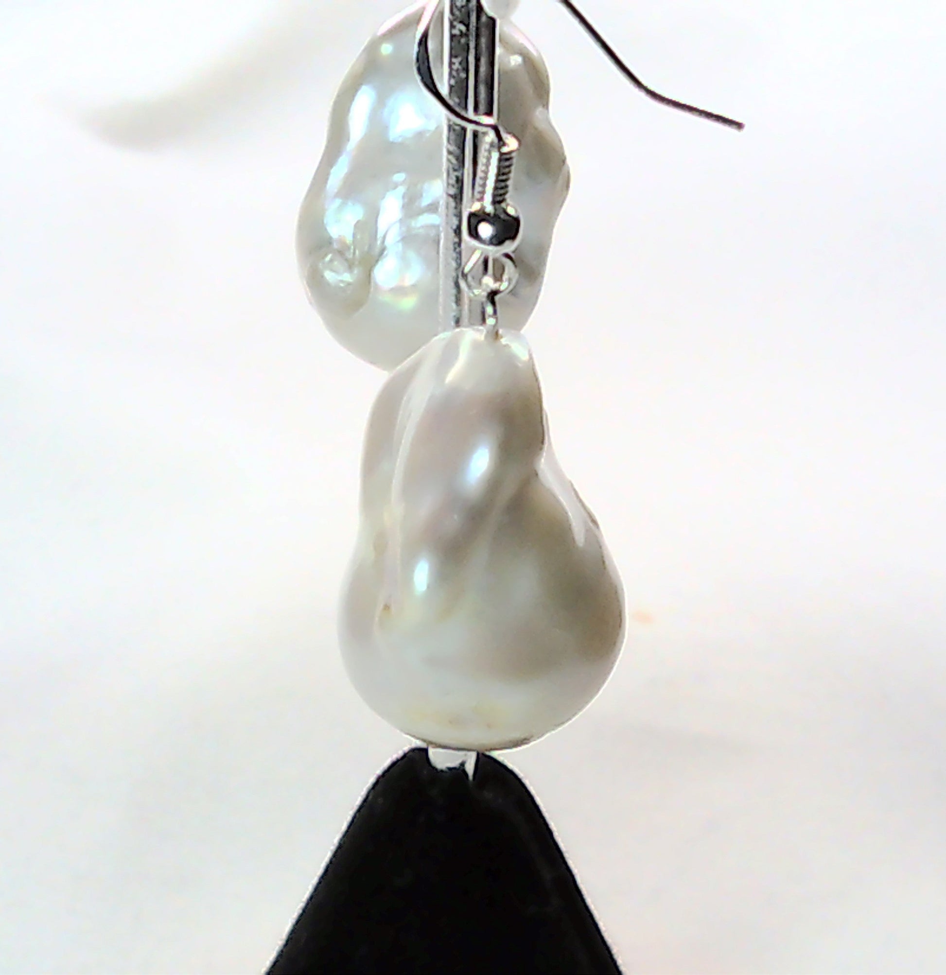 Baroque Pearl earring 100% Sterling Silver