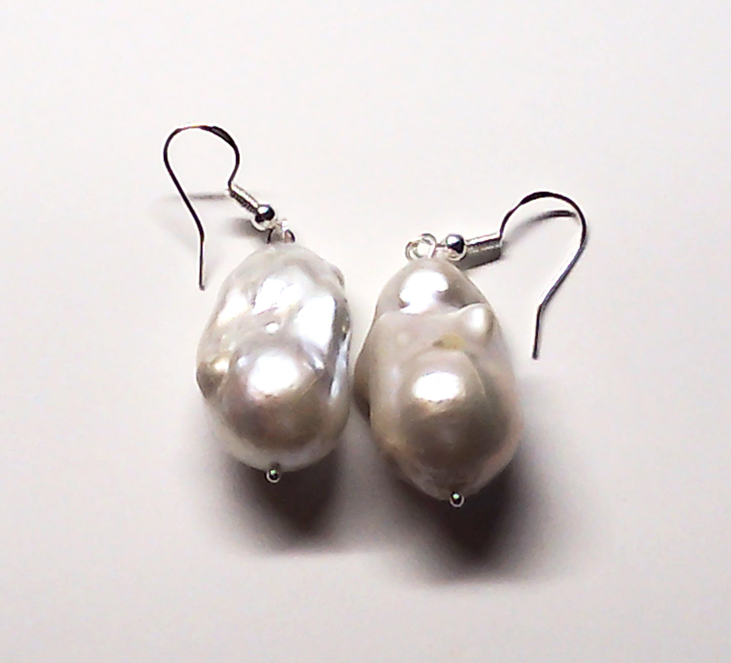 Baroque Pearl earring 100% Sterling Silver
