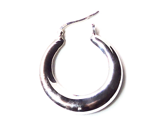 30mm Sterling Silver Hoop Earrings With French Locks