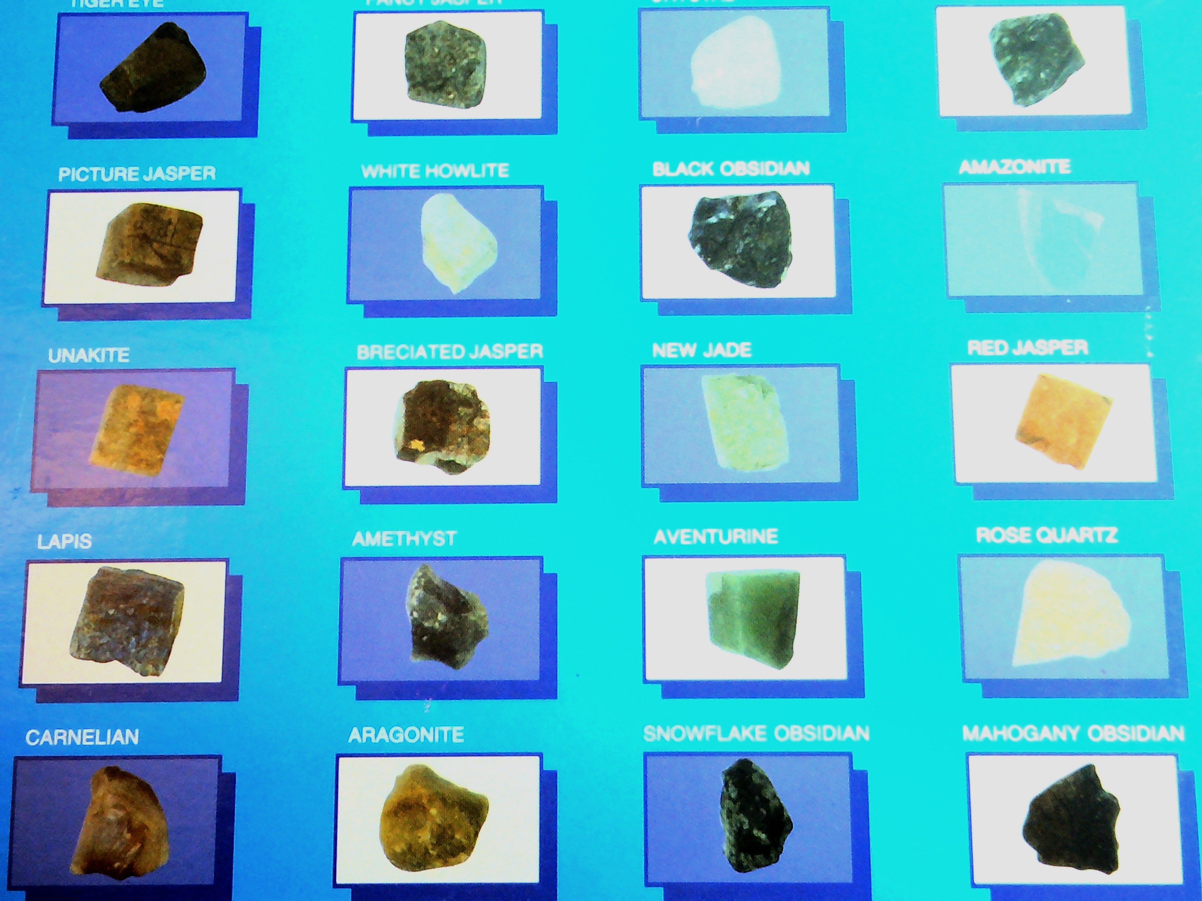 20pcs Natural Semi-precious Stone Pendants Mixed color