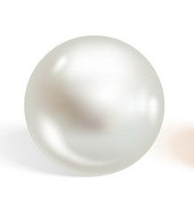 Pearl earring 8 x 6 with CZ