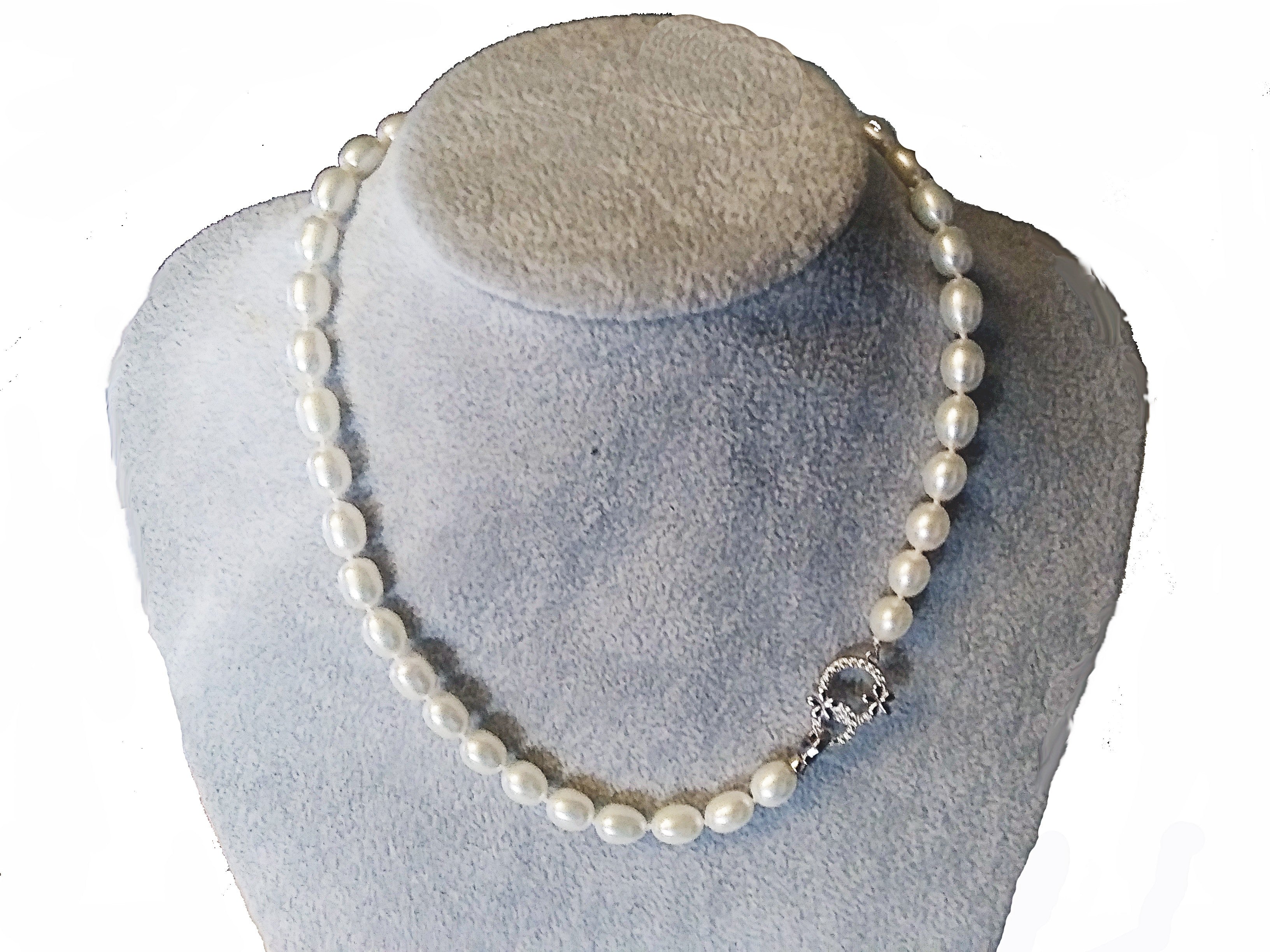 AAA freshwater pearl necklace .925 silver