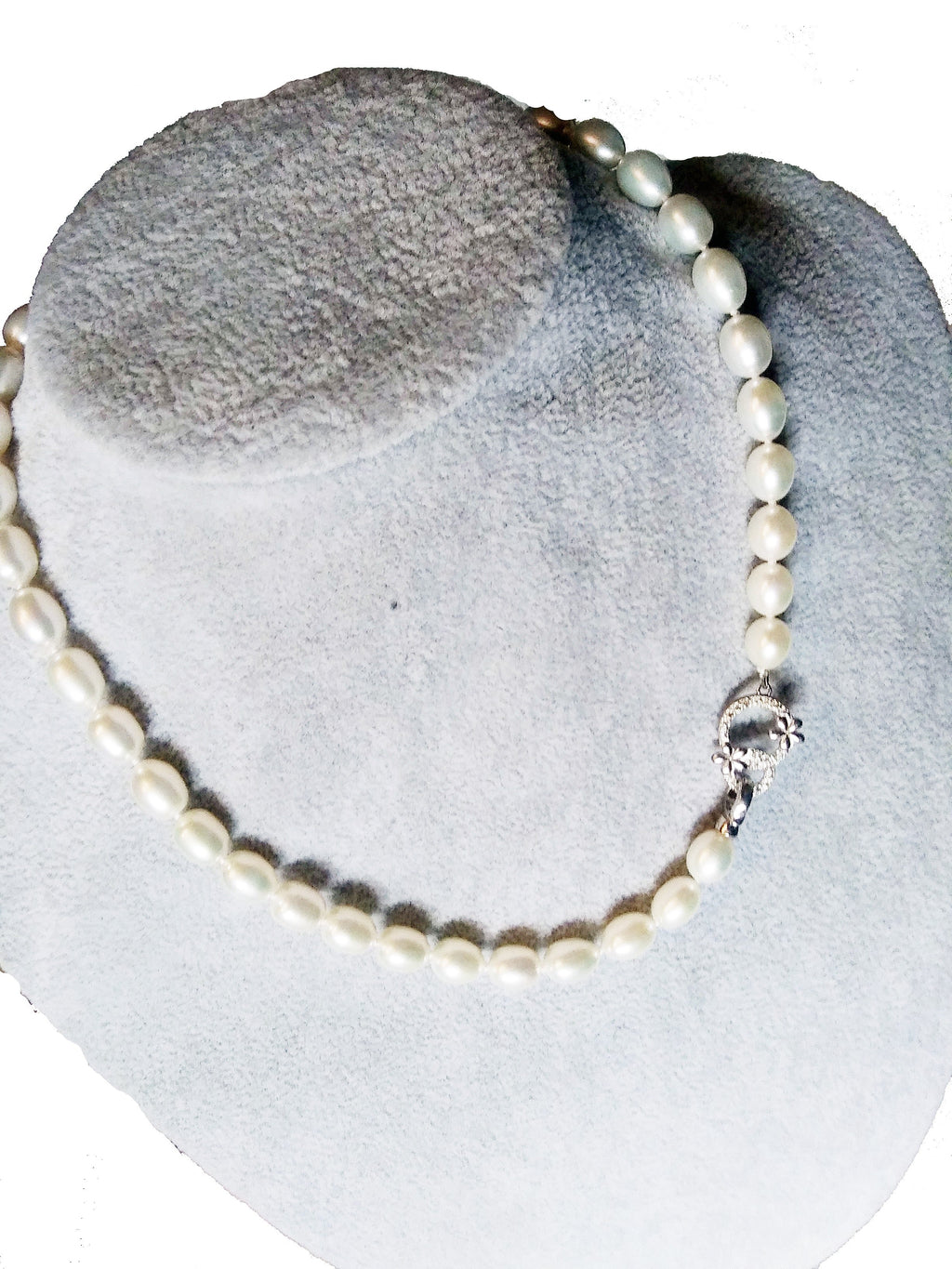 AAA freshwater pearl necklace .925 silver