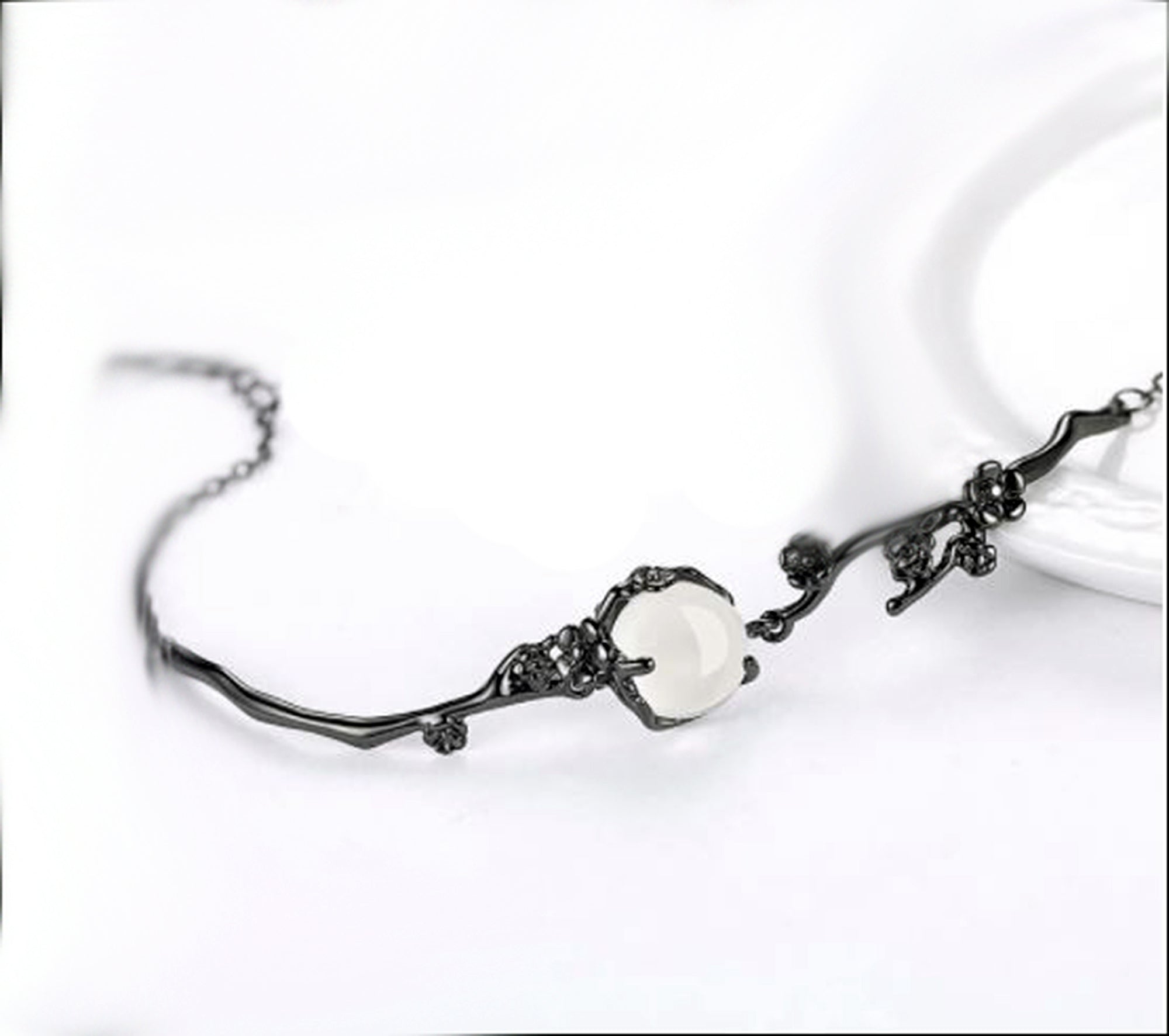 925 Sterling Silver Plum Blossom Bracelets For Women