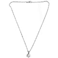 8mm Clear AAA CZ Pendant in .925 Sterling Silver