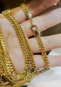 inquire for quote: Hollow Cuban link chain 14K 5 mm